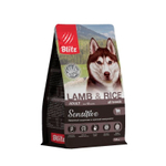 Сухой корм для взрослых собак всех пород Ягнёнок и рис Blitz Sensitive
