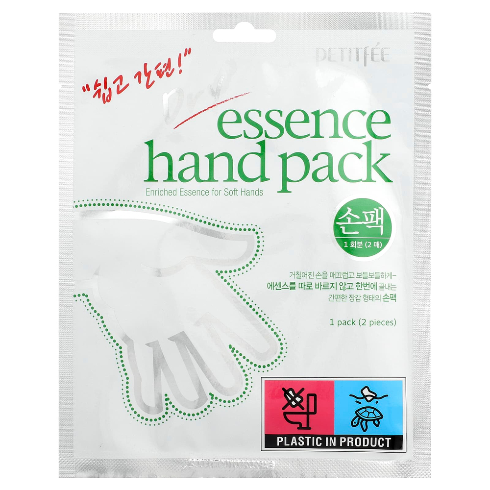 Petitfee, Dry Essence Hand Pack, маска для рук, 1 пара