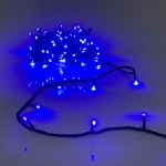 Гирлянда для улицы 11м 120 ламп LED чёрный провод, 8 реж, IP-54, Синий (возможность соединения)