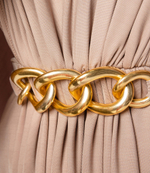 платье с ремешком Elisabetta Franchi - пудро-розовый(AB06516E2)