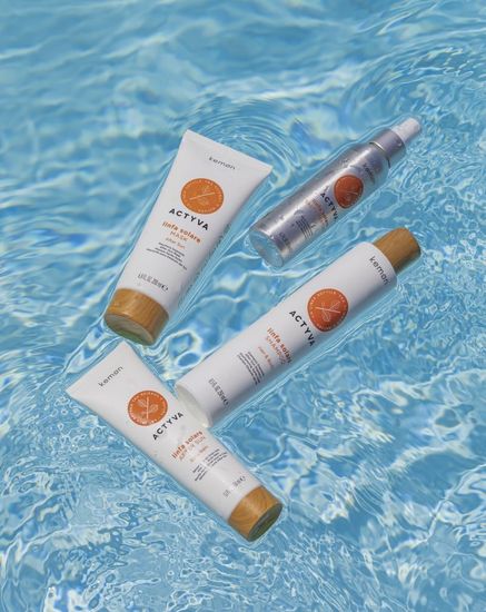 Kemon Набор для защиты от солнца (шампунь 250 мл + маска 200 мл) Actyva Linfa Solare