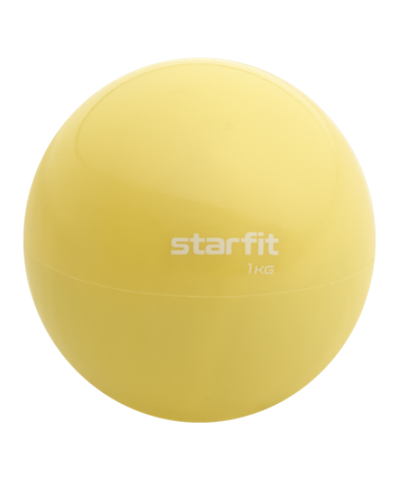 Медбол GB-703, 1 кг, желтый пастель