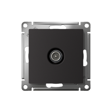 Розетка телевизионная TV AtlasDesign коннектор механизм карбон SE ATN001093