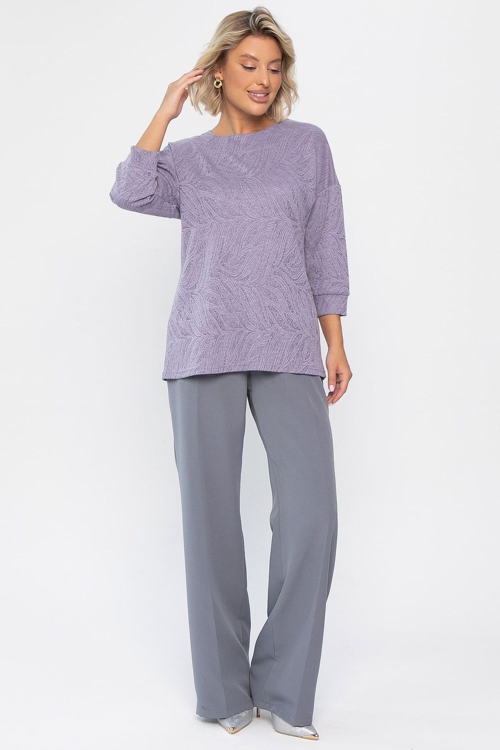 Джемпер В гармонии с собой (сиреневый) Б14313-48М LT Collection