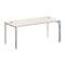 Onix Direct Lux Стол руководителя П-обр. м/к M-O.MP-SRR-5.8 Денвер Светлый/Нержавеющая Сталь/Хром 17
