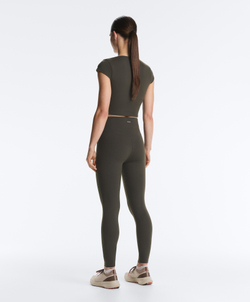 Oysho Топ Evermove с коротким рукавом, коричневый