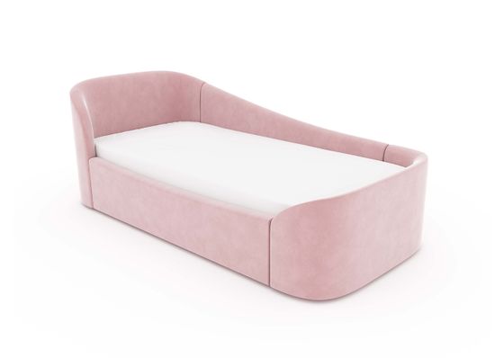 Диван-кровать Kidi Soft с низким изножьем 90х200 см, розовая антивандальная ткань