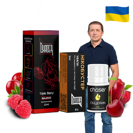 Chaser BLACK - Triple Berry (30ml, 5% nic)