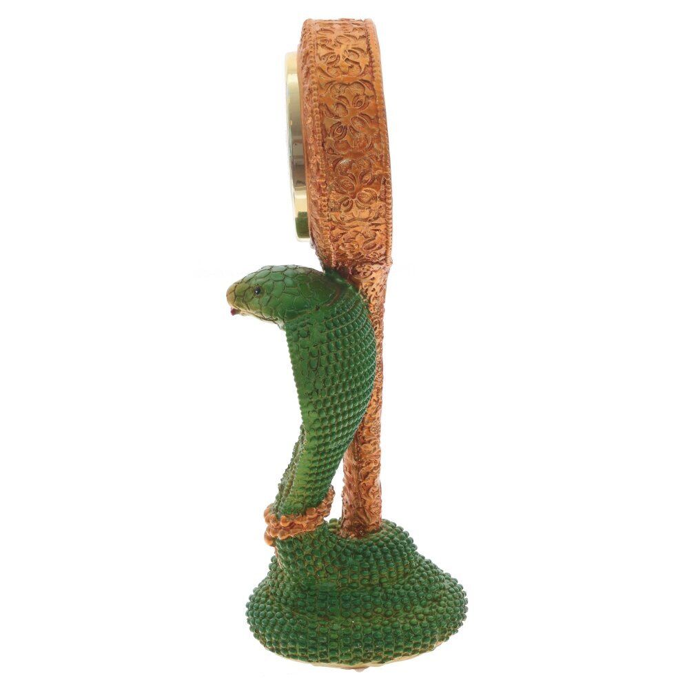 GAEM Фигурка декоративная с часами "Змейка" (AAAх1 н/п), L9,5 W8 H22 см, 2в.