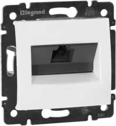 774238 Legrand Valena Розетка интернет c портом RJ45 Белая 774238 1 шт