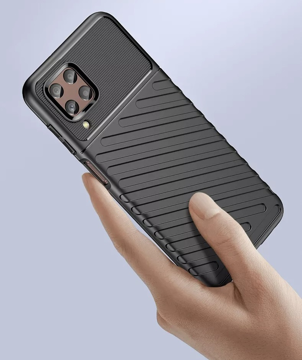 Усиленный защитный чехол для Samsung Galaxy M53, черный цвет, серия Onyx от Caseport