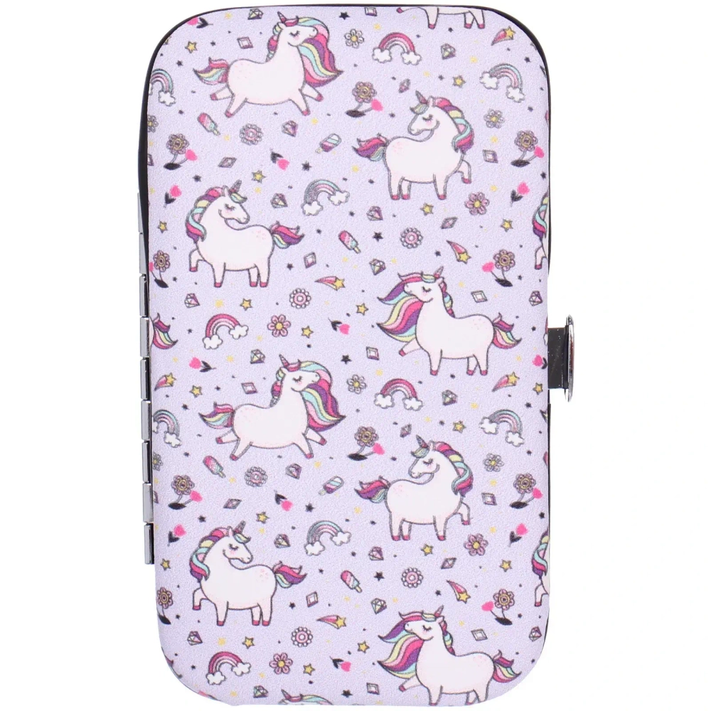 Набор для маникюра в футляре 6 предметов «Милые Единорожки»,11*6,5см