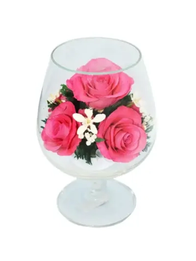 натуральные цветы в стекле, вакуум 07.06