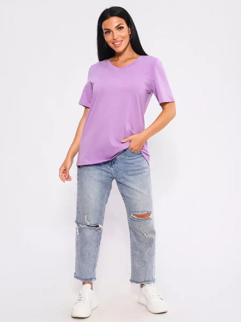 Футболка базовая большие размеры