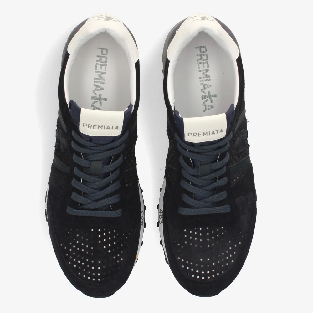 Замшевые кроссовки Premiata Eric 8233 с перфорацией