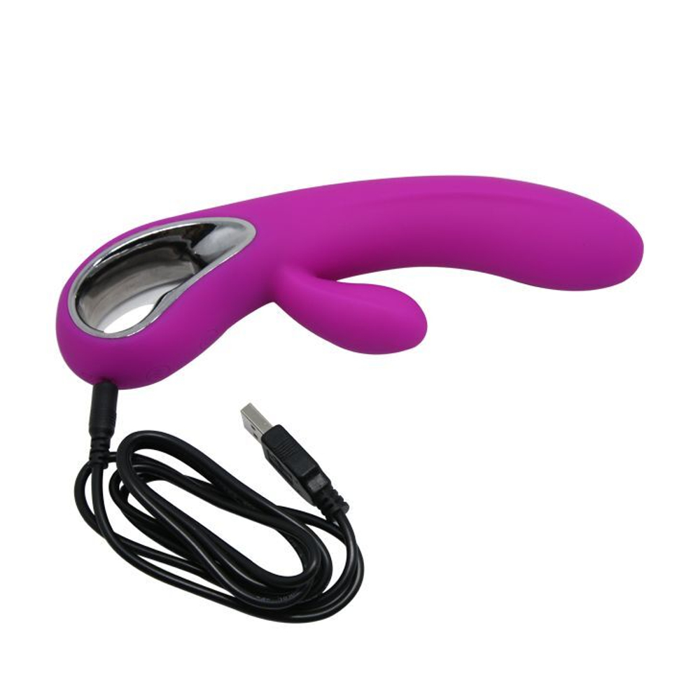 Лиловый вибратор Conrad - 21 см. (Цвет: лиловый)