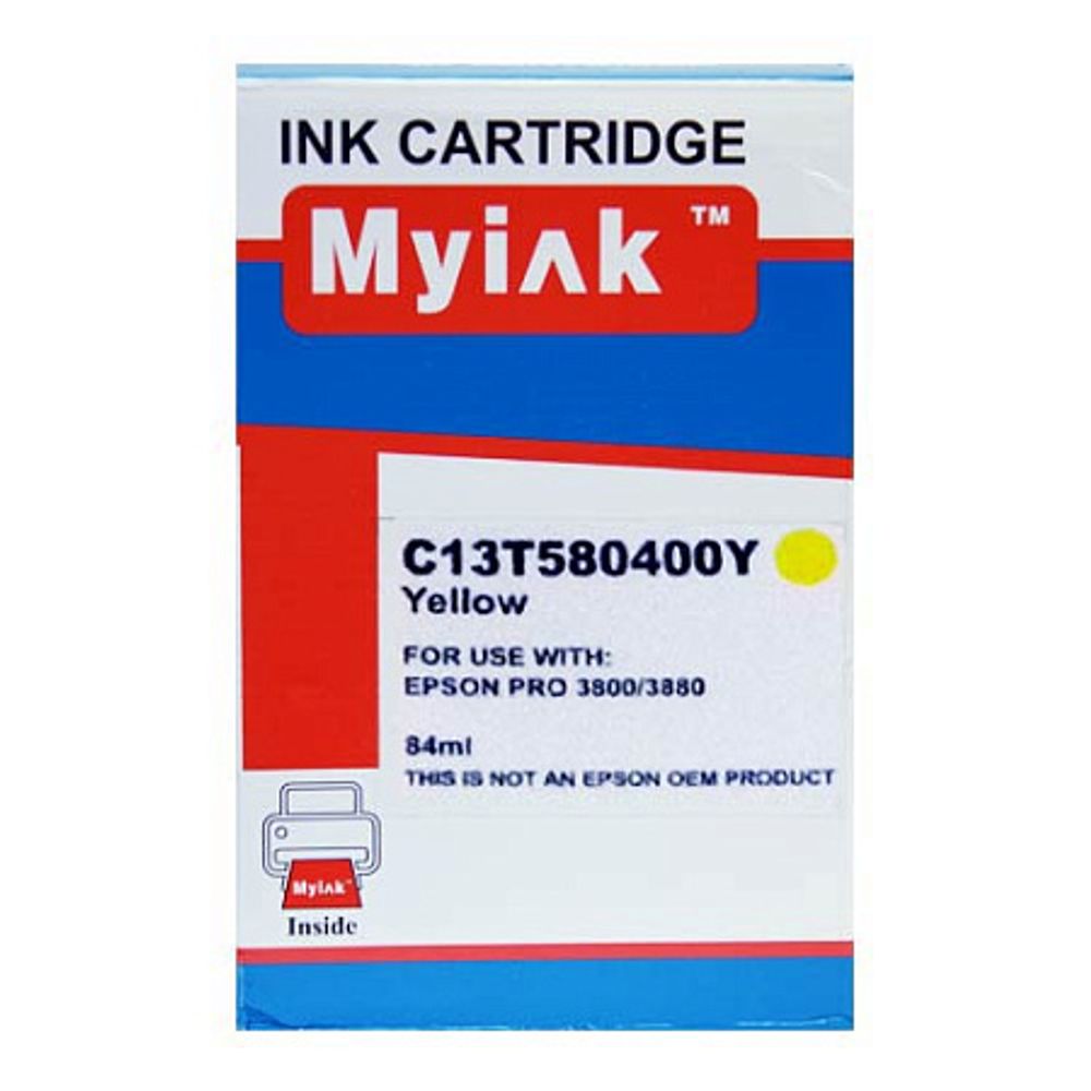 Картридж (T5804) для EPSON St Pro 3800/3880 Yellow (84ml, Pigment) MyInk
