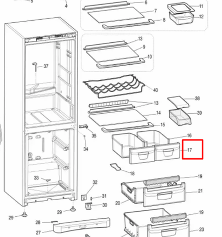 Панель овощного ящика для холодильника Indesit (Индезит)/Ariston (Аристон) - 283886, 482000023215
