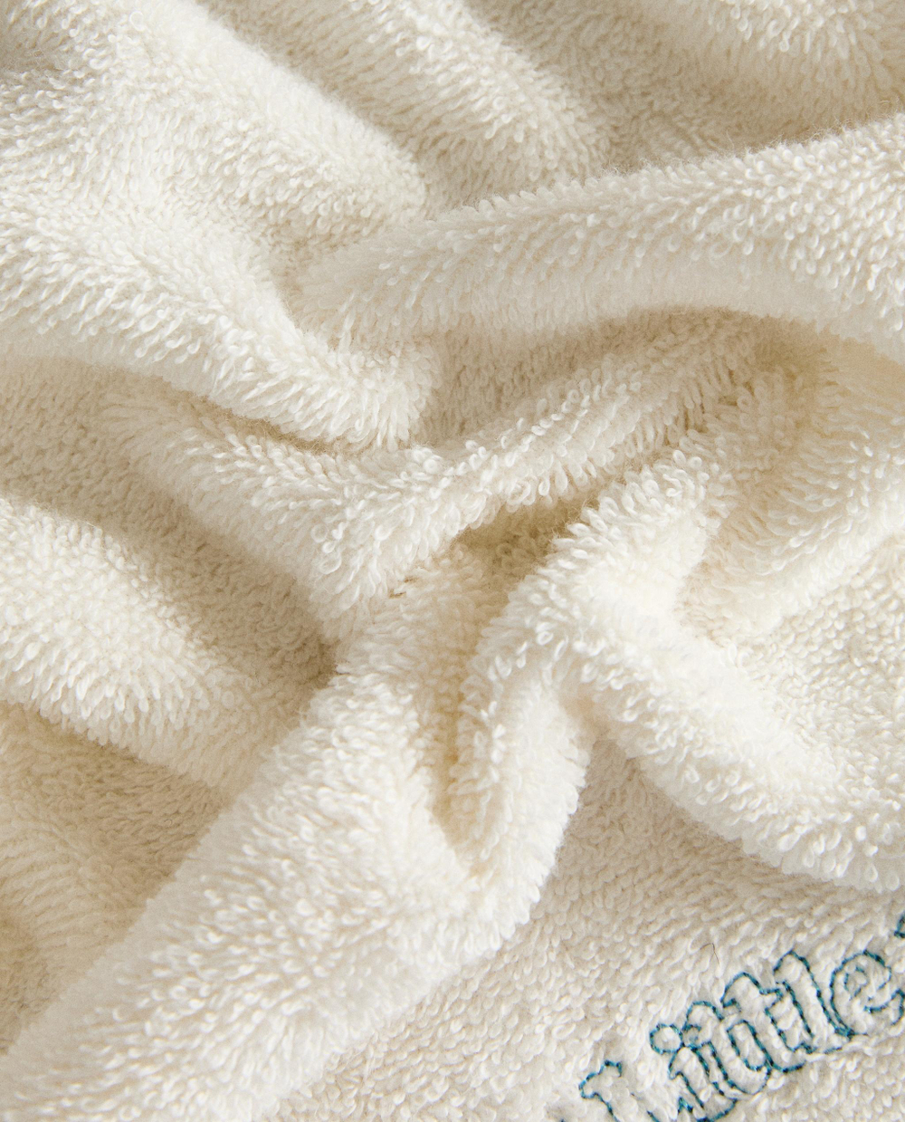 Zara Home Полотенце для лица и рук из хлопка, кремовый