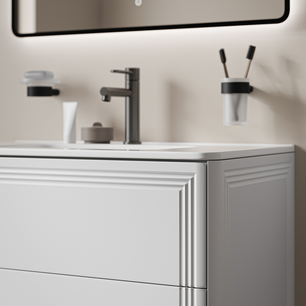 Тумба с умывальником IDDIS Oxford Neo, подвесная, 80 см, белый, OXN80W0i95K