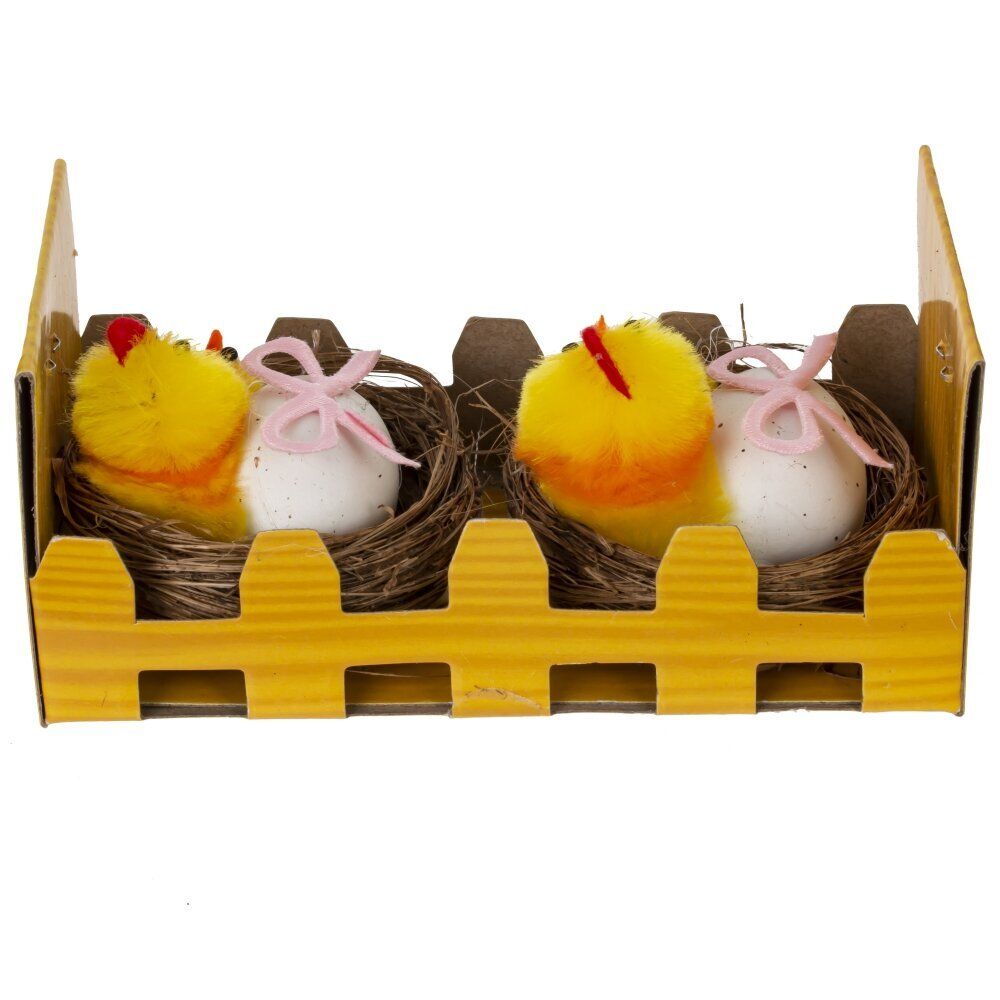 GAEM Набор из 2-х изделий декоративных "Гнездо пасхальное" (5,5*4), L11 W6 H6 см