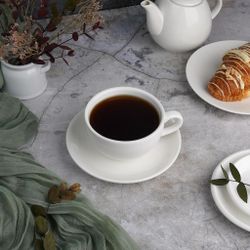 Чайная пара 290 мл белая d 9,6 см h6,2 см фарфор P.L. Proff Cuisine [4]