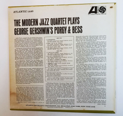 Винтажная виниловая пластинка LP The Modern Jazz Quartet Plays George Gershwins Porgy and Bess (USA 1965)