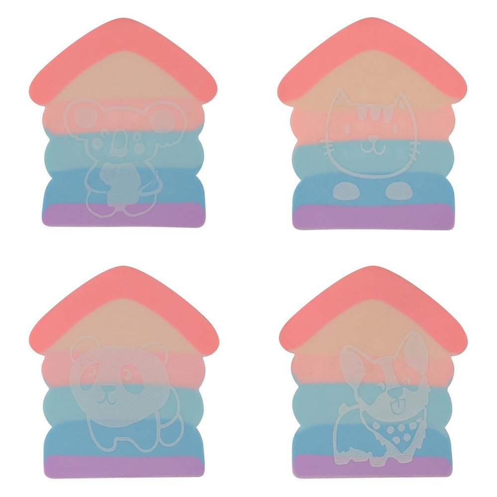 Ластик "HappyGraphix. Домики" (Альт)