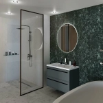 Тумба с раковиной LA FENICE Elba Grigio TWIN 100 серая