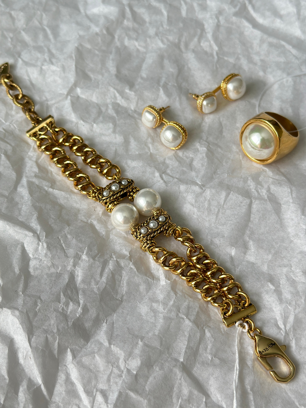 Браслет MON REVE, с жемчугом, MR-BMR23K003 (золотистый)