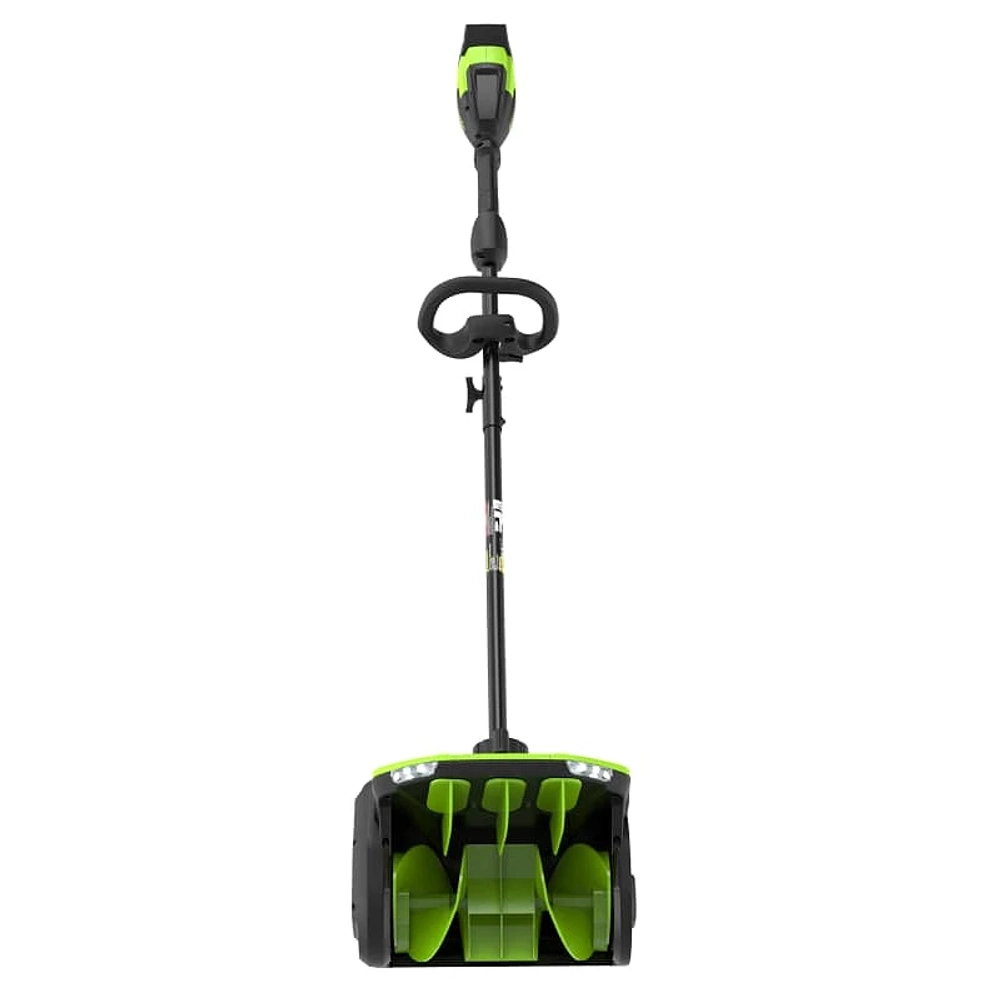 Greenworks GD40SS2 40В снегоуборщик аккумуляторный (1 x 5 Ач, ЗУ) ковш 30 см, выброс 7.6 м 2603107UG