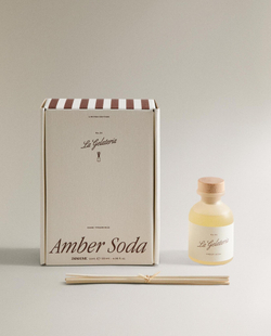 Zara Home AMBER SODA REED DIFFUSERS — ароматический диффузор с тростниковыми палочками, Янтарное Сода, 120 мл