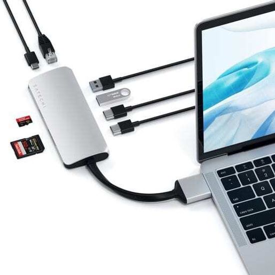 USB-хаб Satechi Type-C Dual Multimedia Adapter для Macbook