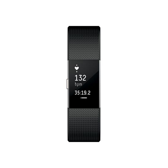 Умный фитнес-браслет Fitbit Charge 2, Черный (S), FB407SBKS-EU