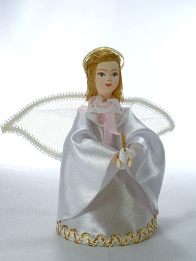 Кукла фарфоровая для декора и интерьера Ангел. Сувенир ручной работы.