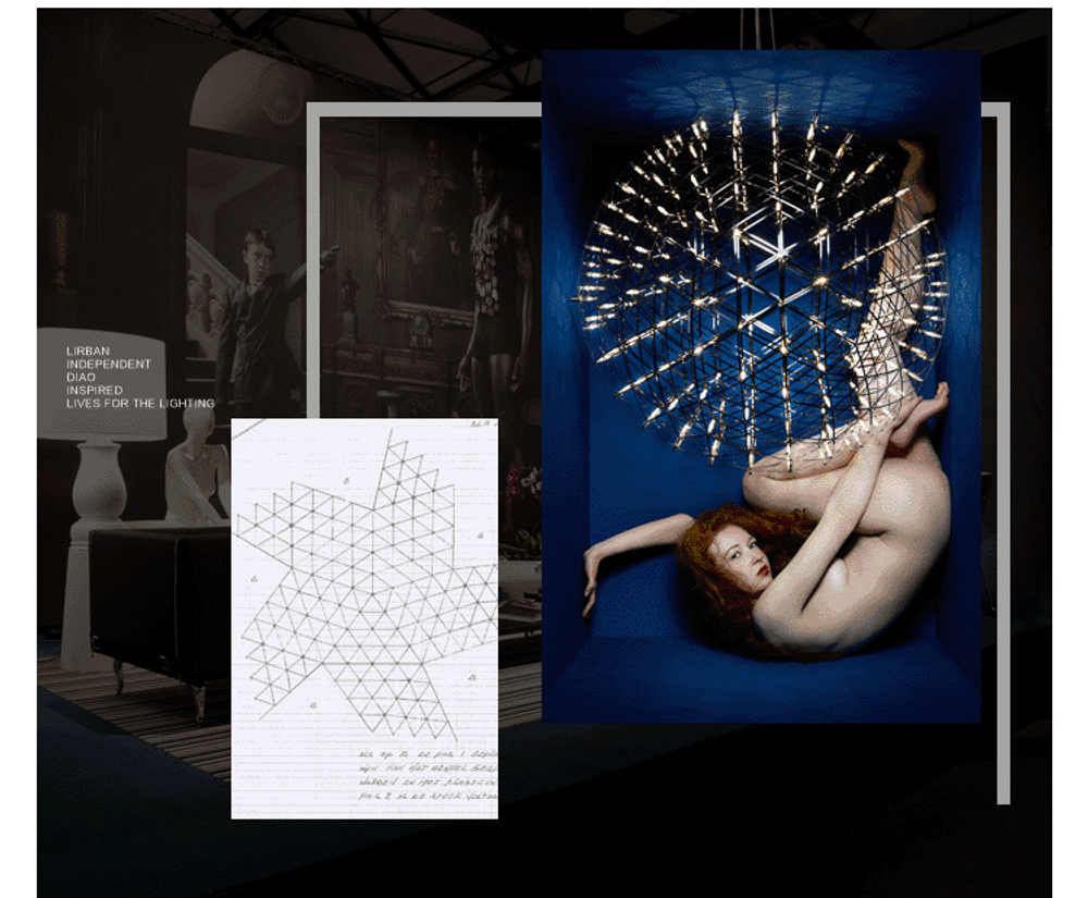 Pendant design lamp  Raimond by Moooi (Silver,  D 61 cm)