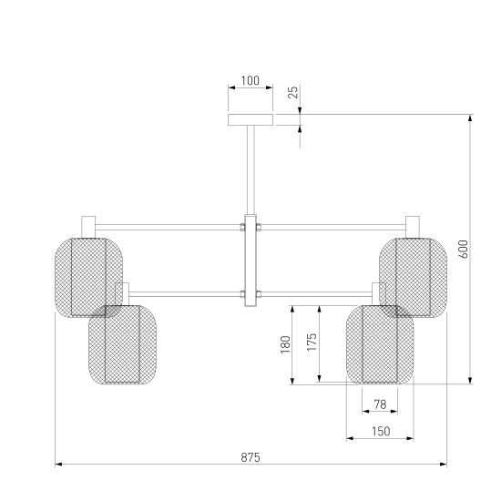30192/8 потолочный светильник золото