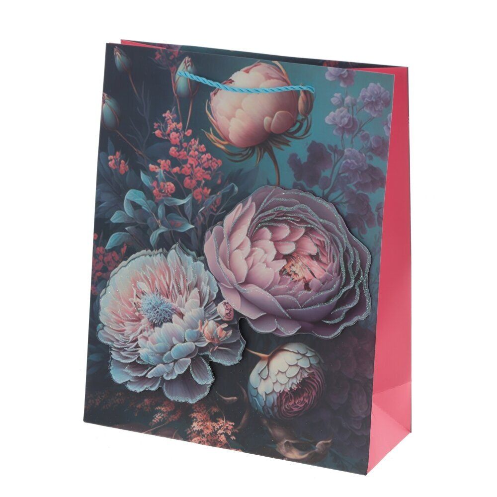 GAEM Пакет подарочный M (бумага 210г/м2, блок микс 12шт), L26 W10 H32 см, 4в.