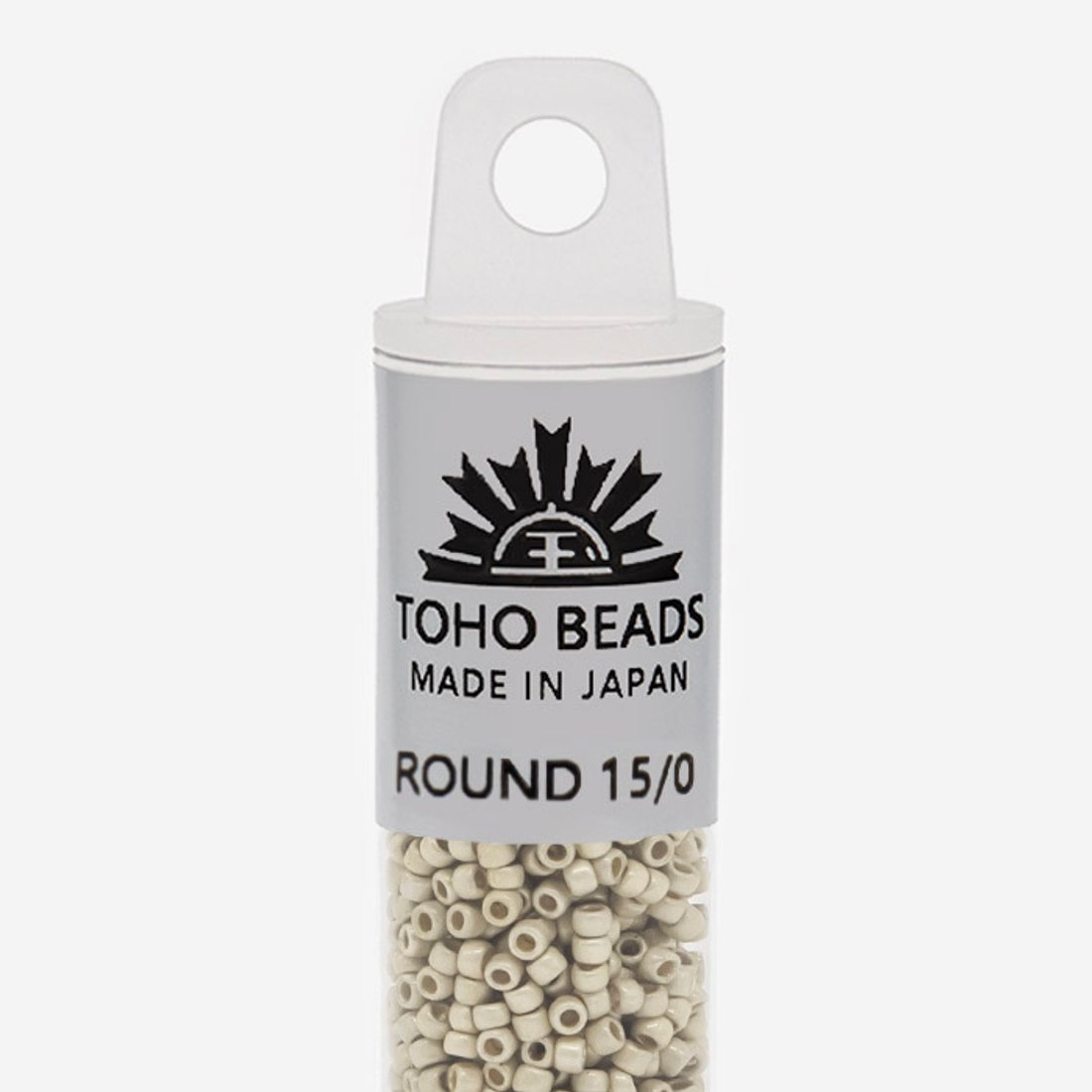 Японский бисер TOHO Round 15/0 (№PF558F), непрозрачный матовый с металлическим блеском