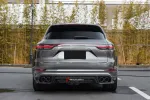 Карбоновые губа переднего бампера и диффузор заднего бампера для PORSCHE CAYENNE 9Y0 2018–2023 Sport