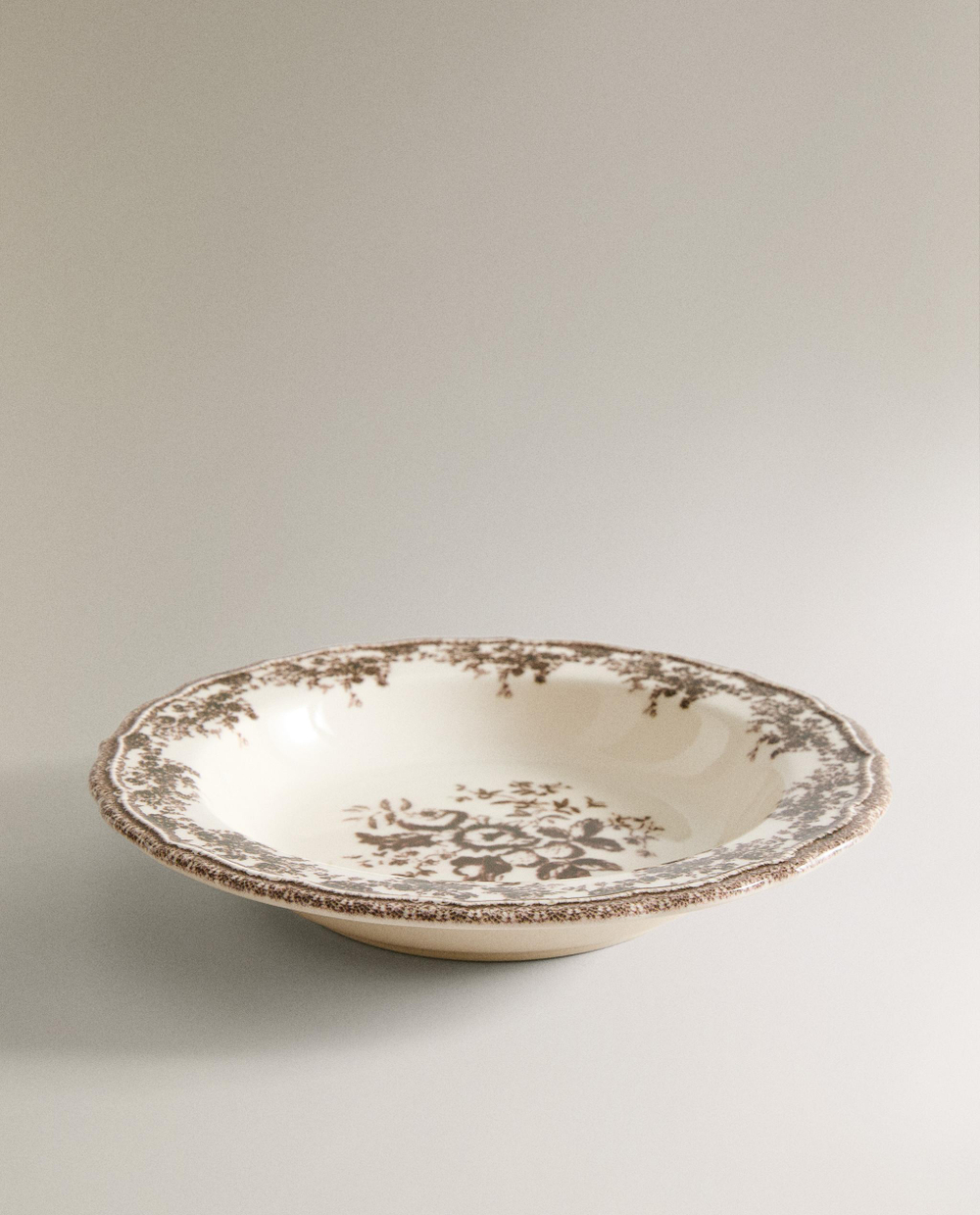Zara Home тарелка глубокая из фаянса, цвет синий, 23 см · 2460/201