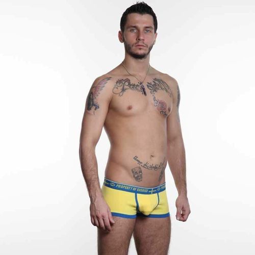 Мужские трусы хипсы желтые Aussiebum Patriot Property of Sweden AB00122