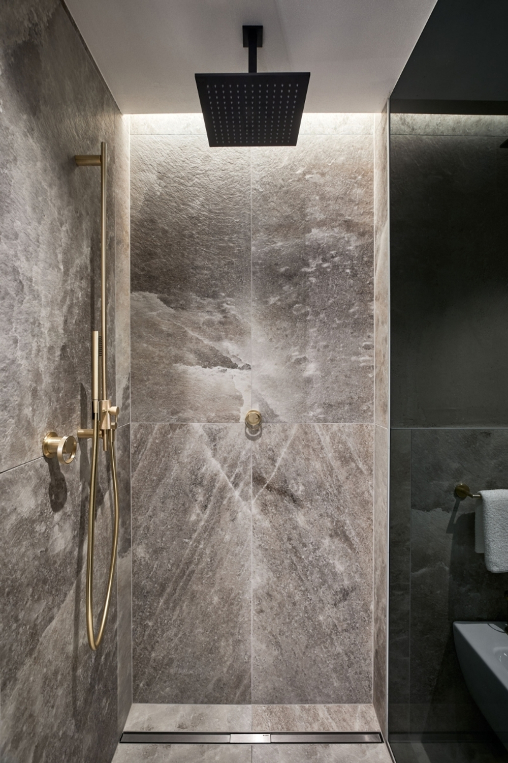 Шланговое подсоединение для душа Gessi Anello, настенное, цвет Brass Brushed PVD