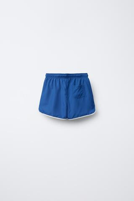 ZARA ПЛАВКИ С ПРИНТОМ «ПАЛЬМЫ», ЧЕРНИЛЬНО-СИНИЙ