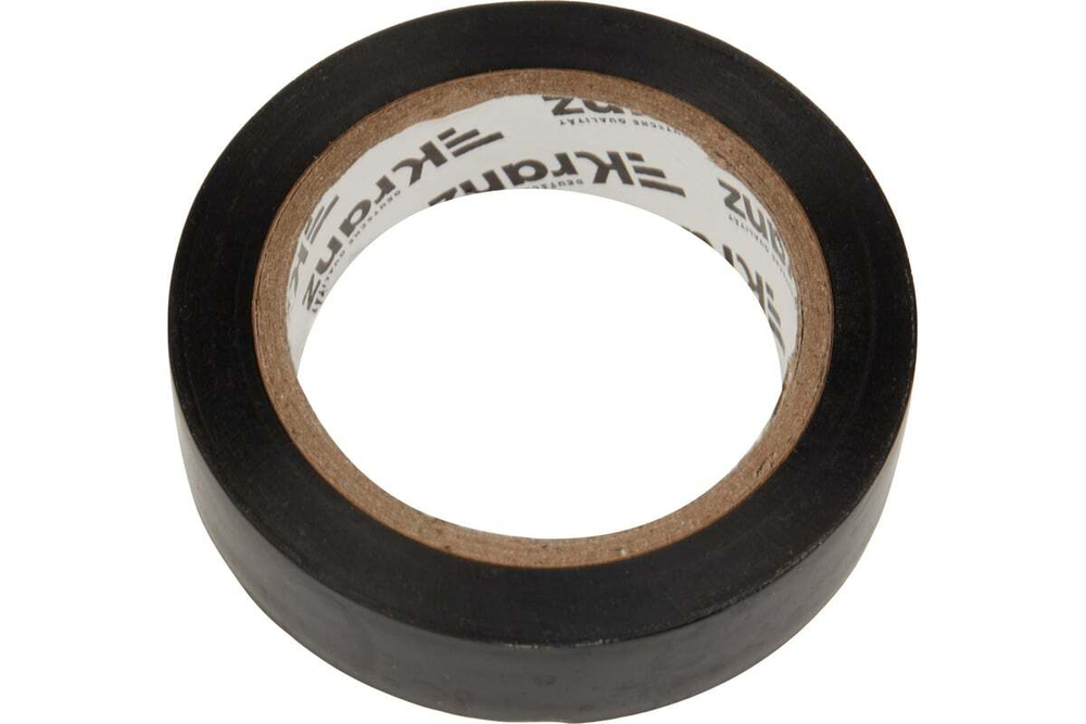 Изолента ПВХ KRANZ 0,13х15 мм, 10 м, черная KR-09-2006