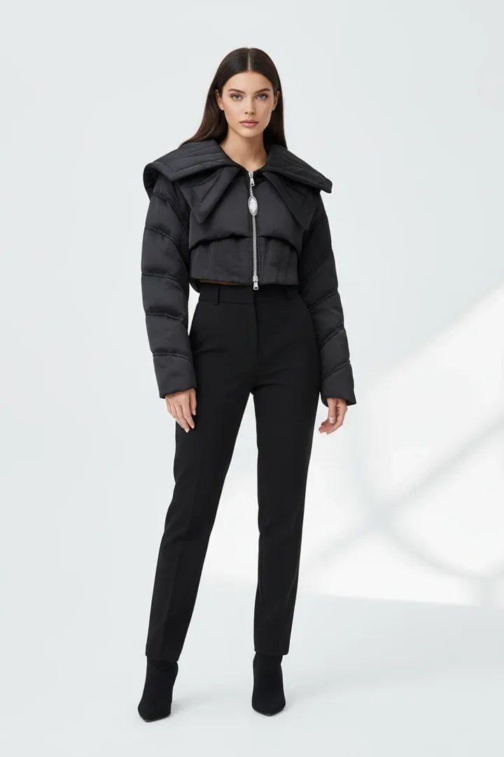 Женский короткий пуховик «METEL»