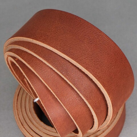 Ременная заготовка РКП, Артикул Сабан, 40мм, Коньяк, 3,6-4,0мм