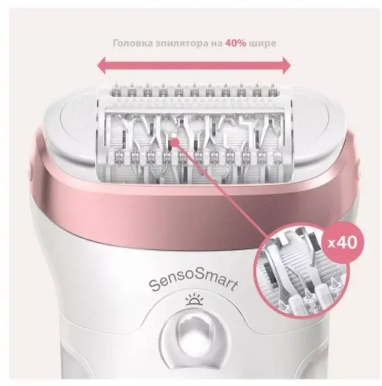 Эпилятор Braun 9725 Silk-epil 9 SensoSmart, белый