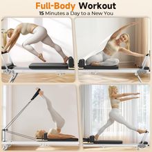 Стол для пилатеса (реформер) DFC с деревянными вставками