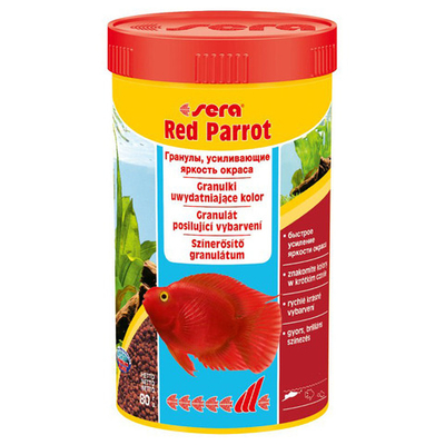 Sera Red Parrot - корм для красных попугаев (гранулы)